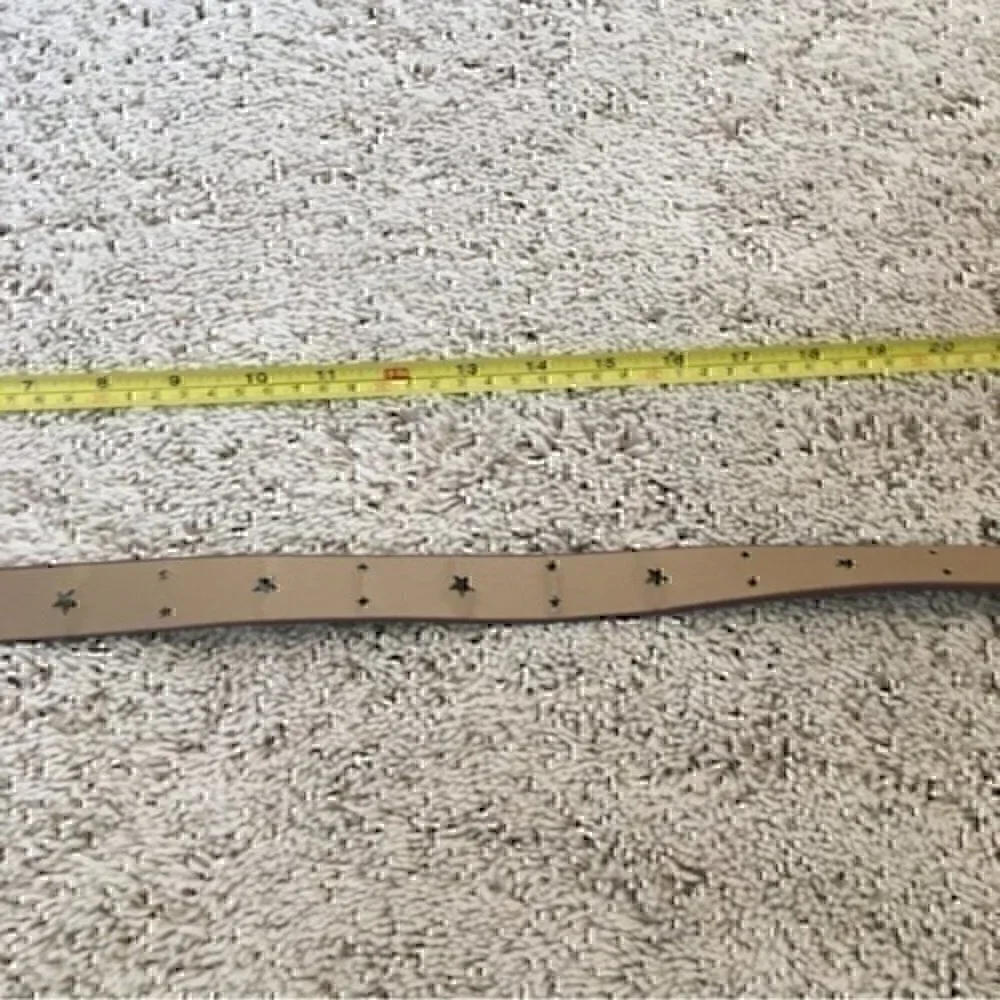 Girls size large brown cutout star belt